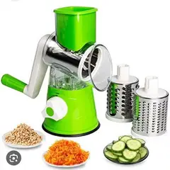 GENERICO - Molino Rallador Picatodo Giratorio de Verduras Multifuncional 3 en 1