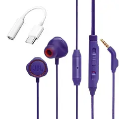 JBL - Audifonos Quantum 50 Gaming 3.5mm Morado y Type C