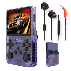 JBL - Consola de videojuegos Retro R36S Morado y Audifonos Quantum 50