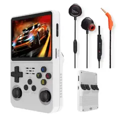 JBL - Consola de videojuegos Retro R36S Blanco y Audifonos Quantum 50