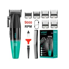 PREMIUM - Maquina Corta Pelo Profesional VGR V-003 Turbo 9000 RPM Usb