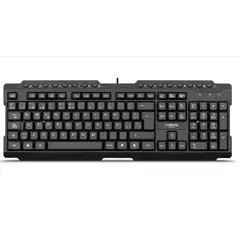 CYBERTEL - Teclado Multimedia PRINCE BLACK CYB K212+ USB T SEMICURVAS