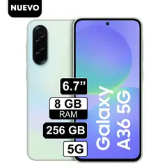 SAMSUNG - Celular Libre Galaxy A36 67 256GB 8GB RAM Verde