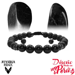 JOYERIA FENIX - Pulsera Doble Protección Ónix- Joyería Fenix