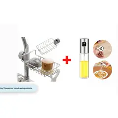 GENERICO - Combo Spray Aceite Cocina +Organizador de Cocina