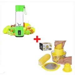 GENERICO - Combo Licuadora Portátil con USB + Desgranador de Maíz