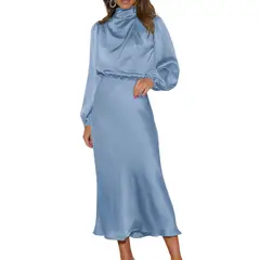 BLWOENS - Vestidos casuales de para mujeres - Azul