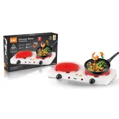 RAFF - Cocina Eléctrica Raf Estufa Portátil 2 Hornillas 2000 Watts
