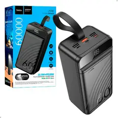 HOCO - Power bank Carga rápida J123C con linterna LED 60000 mAh