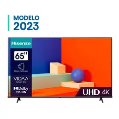 HISENSE - Televisor LED 65 UHD 4K Smart Tv 65A6K