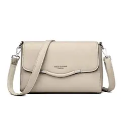 OEM - Cartera Mujer Bolso de Hombro y Cruzado Color Vainilla