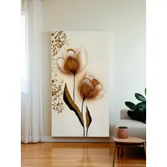MAP DESIGN HOME - Cuadro Decorativo Flores de Otoño 110x60 cm