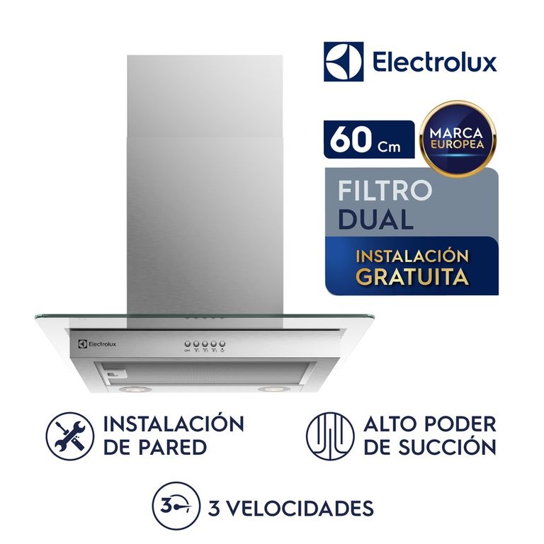 Campana de pared 60cm Efficient Acero Inoxidable CE6VX