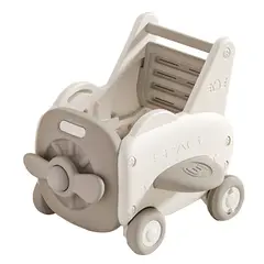 GENERICO - Andador multifuncional forma de avión gris hasta 15 kilos