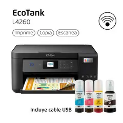 EPSON - Impresora Multifuncional EcoTank L4260 Wi-Fi Duplex