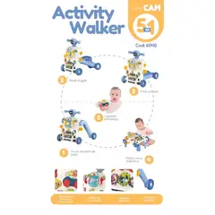 CAM - CAMINADOR MULTIFUNCIONAL 5 EN 1 AZUL