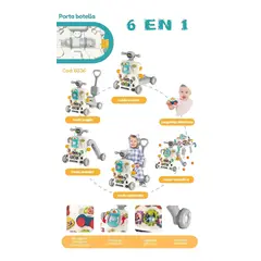 CAM - CAMINADOR MULTIFUNCIONAL 6 EN 1 GRIS