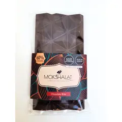 MOKSHALAT - BARRA CHOCOLATE BITTER 60% 70G