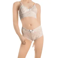 GENERICO - Set De Lenceria Dos Piezas-Blanco Talla L