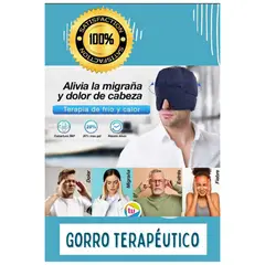 OEM - GORRO GEL ALIVIA MIGRAÑA DOLOR DE CABEZA PREMIUM FRIO CALIENTE