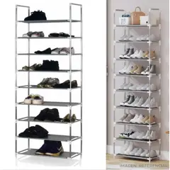 INSPIRA - Zapatera organizador de 9 niveles Metalico Grey