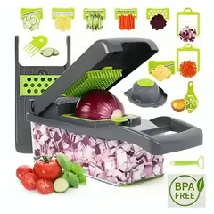 GENERICO - Picador de Verduras Frutas Multifuncional Pica todo con Colador