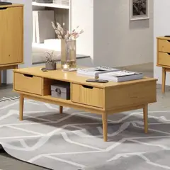 R&R MUEBLES - Mesa de Centro Ogawa Marrón