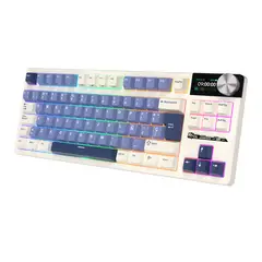 ROYAL KLUDGE - Teclado Mecánico Inalámbrico Español S85 Azul
