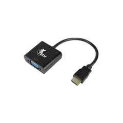 XTECH - Adaptador de Vídeo HDMI Macho a VGA Hembra -