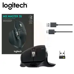 LOGITECH - MOUSE MX MASTER 3S WIRELESSBLUETOOTH 8K USB-C GRAPHITE
