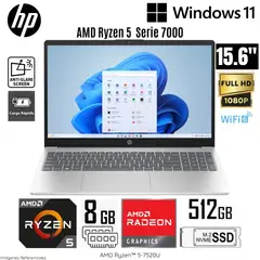 HP - Laptop 15-FC0071LA AMD Ryzen 5 7520U 8GB RAM 512GB SSD 15.6" FHD Windows 11 Home