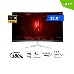 ACER - MONITOR LED 31.5" CURVO FHD 180 1MS HZ HDMI DP FREESYNC