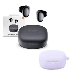 XIAOMI - Audifono Redmi Buds 6 Play Negro + Protector de Silicona Lila
