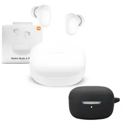 XIAOMI - Audifono Redmi Buds 6 Play Blanco + Protector de Silicona Negro