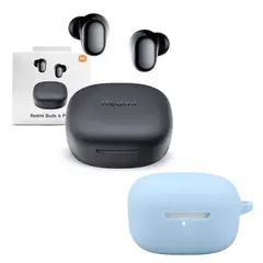XIAOMI - Audifono Redmi Buds 6 Play Negro + Protector de Silicona Celeste