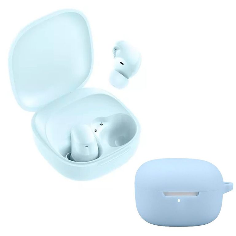 Audifono Redmi Buds 6 Play Blue + Protector de Silicona Celeste