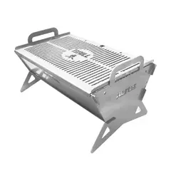 GENERICO - PARRILLA MALETÍN EXPLORER PRO GRIS ACERO INOX