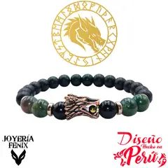 JOYERIA FENIX - Pulsera Piedra Natural Dragón -