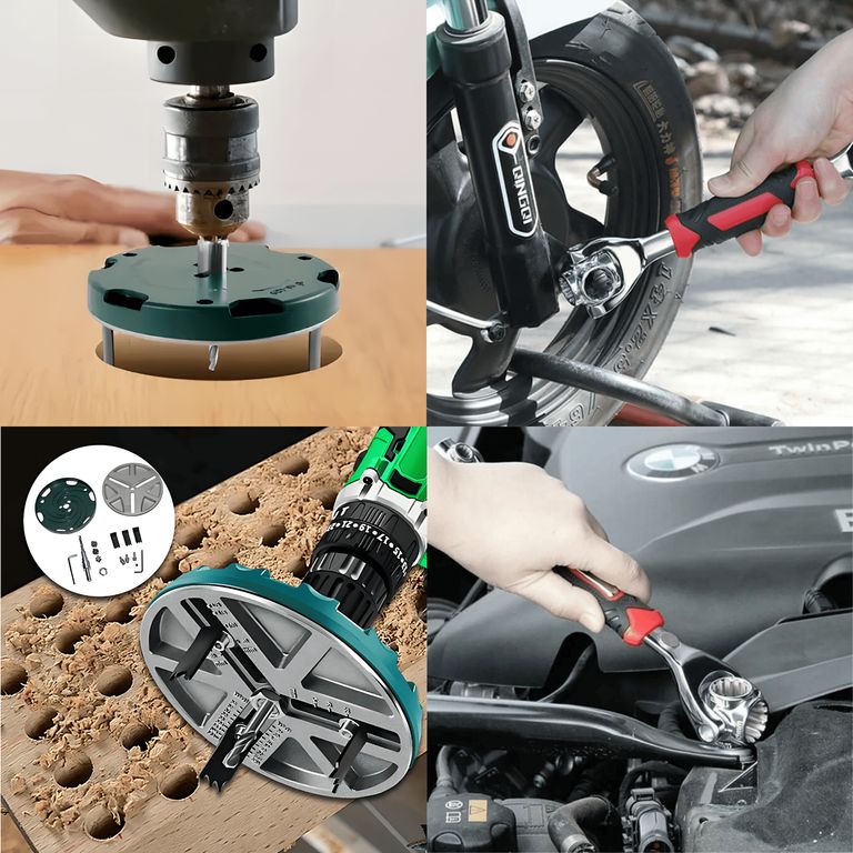 Adaptador Sierra Perforado + Llave 48 en 1 – Combo Versátil y Práctico