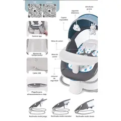 BESTWAY - Mecedora Para Bebe Desde Recien Nacido A 36 Meses (4 en 1)