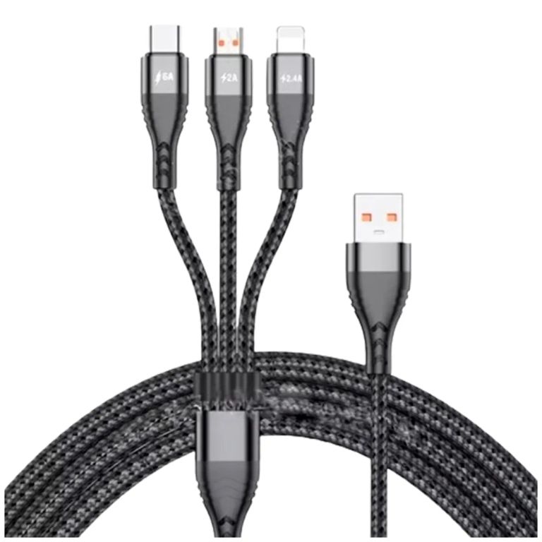 Cable Adaptador 3 en 1 X7 de 100W con 120cm de largo