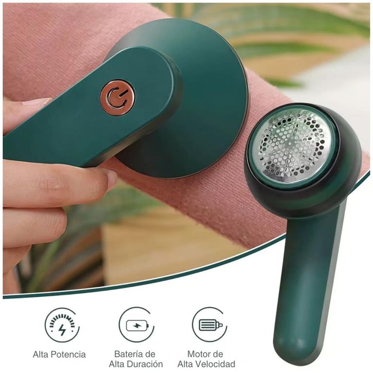 Removedor Eléctrico Quita pelusas Pelos de Ropa Inalámbrico Recargable