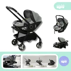 BABY - Coche convertible 2 en 1 modelo Donna edición 2025 gris