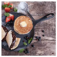 VICTORIA - SARTEN COMAL ESMALTADA DE HIERRO FUNDIDO DE 26 CM DIAMETRO