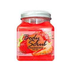 GENERICO - Exfoliante corporal Fresa con sal 500ml - Fruit of the Wokali