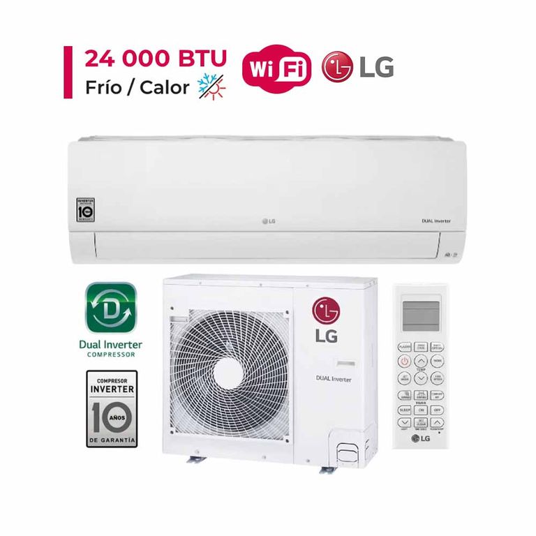 DUALCOOL Aire Acondicionado Inverter 24000 BTU Función FríoCalor