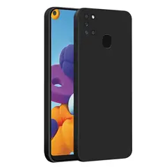 GENERICO - Case Protector para Samsung A21S Silicona Negro