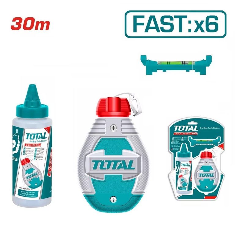 Tiralíneas Mas Tiza Con Nivel 30mt-THT666301