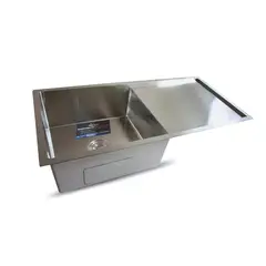 FRATELLI - LAVADERO DE COCINA ACERO CON ESCURRIDERO SATINADO INF-10050 SBD