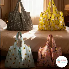 CHIBI CHIBI - Bolsa Portátil Para Paseos Y Viajes-Celeste